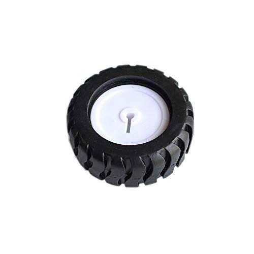 10PCS/LOT K346 43 * 19 * 3mm D-Hole Rubber Wheel Suitable for N20 Motor D Shaft Tire Car Robot DIY Toys Parts