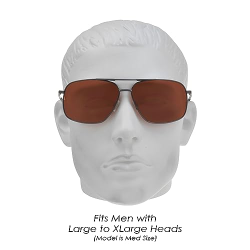 Image of proSPORT Aviator Big & Tall Sunglass Mens Oversize Extra Large & Wide Fit Polarized Available