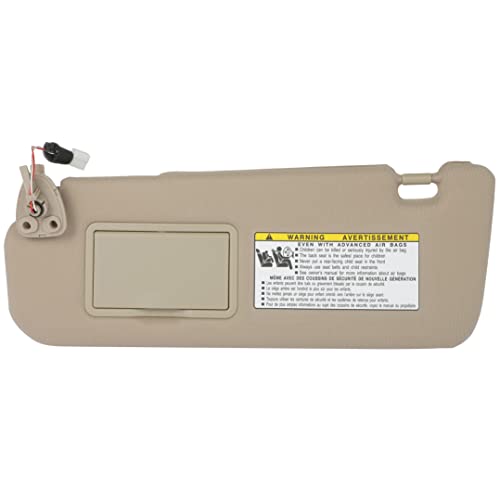 Ocpty Beige Sun Visor Left Side With Sunroof Vanity Light Fit For 2005 2006 2007 2008 For Hyundai Sonata (852013K400Qs) #TOP25