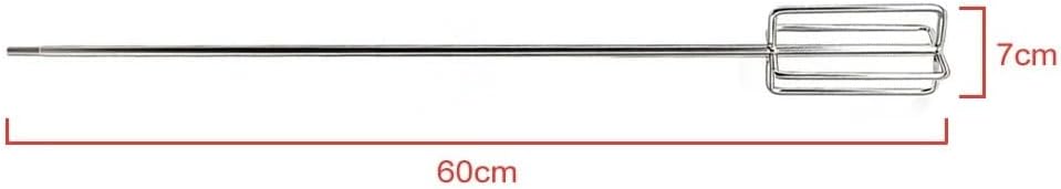 1pc Drill-Powered Mash Stirrer - 600mm Long, 70mm Diameter - Perfect for Homebrewing Efficiency(Type B)