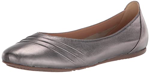 Trotters Women's Ballet Flat, Pewter, 6 Wide