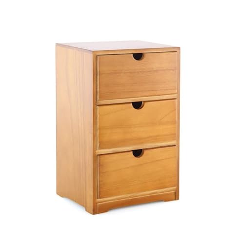 Classeur de bureau en bois, boîte de rangement multicouche avec tiroirs pour fournitures de bureau/accessoires