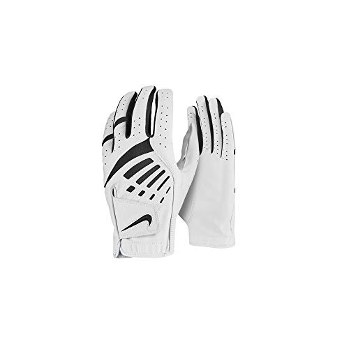 Image of Nike Unisex - Adult Dura Feel IX Junior Reg Lh Gg Gloves, Unisex – Adults, Gloves, N.100.0561.281.MD, Pearl White/Black/Black, M