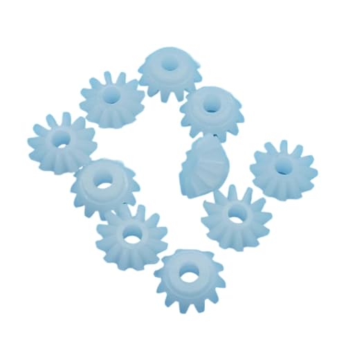 10pcs S122.5A Bevel Gears - 0.5 Module 12 Teeth Plastic Gears for Toys and Machinery, 2.5mm Shaft Hole
