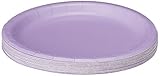 Creative Converting Touch of Color 24 Count Paper Lunch Plates, Luscious Lavender
