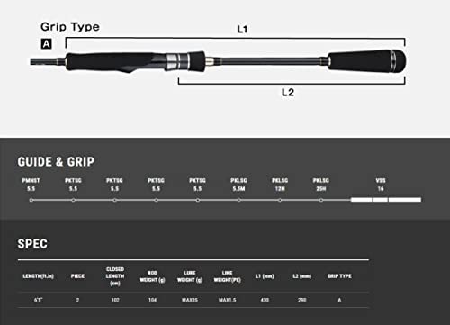 テイルウォーク (Tailwalk）ボートシーバスロッド BOAT GAMER (ボートゲーマー) SSD S65M/G 2枚目