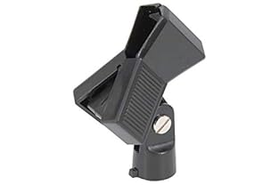 Spring loaded jaws 3/8" to 5/8" thread adaptor maximum body diameter of 30mm Plastic mic holder with 3/8" to 5/8" thread adaptor Suitable for most microphones with a maximum body diameter of 30mm High Quality Product