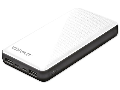 Varta Power Bank Energy 15000 - Batería Externa con Cable de Carga, 15000 mAh