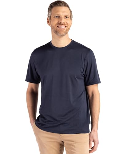 T-shirt Cutter & Buck bleu marine XL : fini les hauts rêches grâce à la maille Epic Comfort