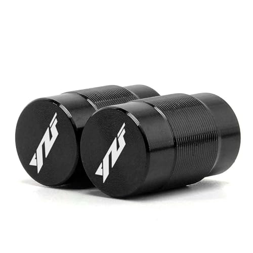 Ventileinsatzkappen Motorrad Zubehör CNC Aluminium Rad Reifen Ventil Kappen Abdeckung Für Yamaha YZF R1 R3 R6 R25 R125 YZFR3 YZF(Nero)