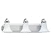 Sea Gull Lighting 4859-05 Astoria Three-Light Vanity, Chrome Finish with Opal Glass