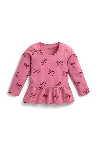 MONICA + ANDY Baby Organic Long Sleeve Peplum Top