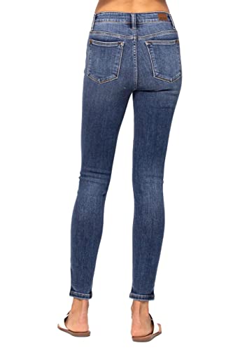 Judy Blue Mid Waist Five Pocket Handsand Skinny Jeans3