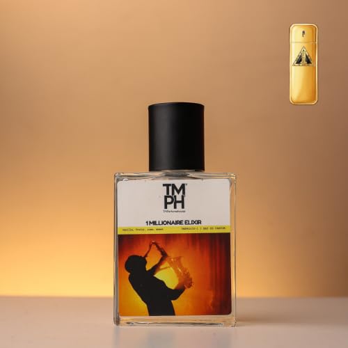 Image of TMPerfumehouse One Millionaire Elixir EDP for Men | Rich, Sweet & Long Lasting Perfume Spray | Vanilla, Rose & Sweet Fragrance | Luxury Gift for Him | TMPH | 50ml