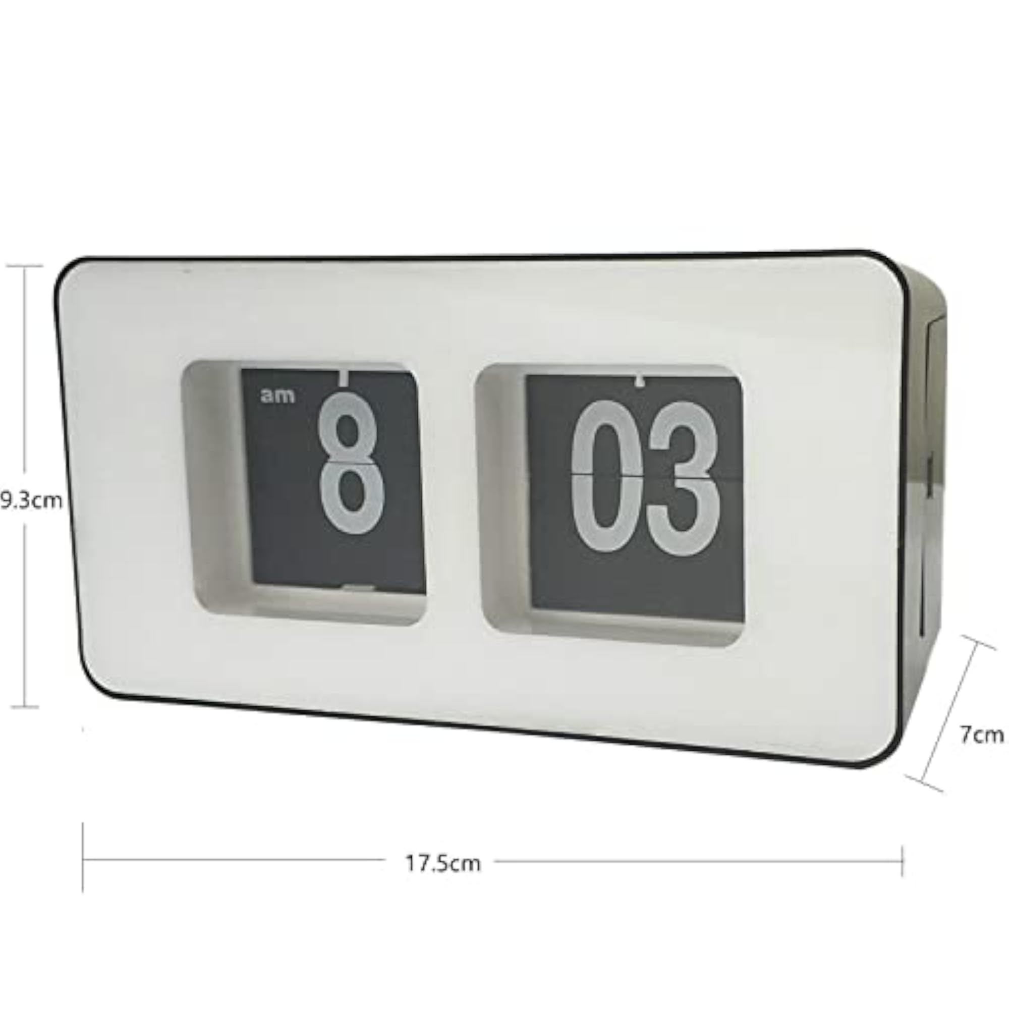 Retro Auto Flip Clock for Home Decoration White