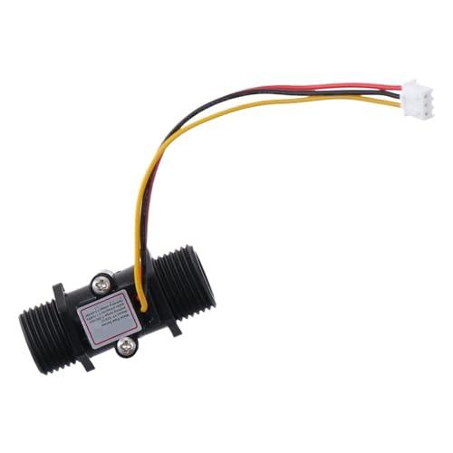 Flow Sensor Meter Digital Pipeline Water Flow Water Meter High Precision Black G1/2 DN15 Flow Meter 1-30L/min Male Thread Flowmeter Water Flow