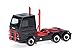 Herpa LKW Modell Scania 143 Streamline Zugmaschine 3achs (6x4), schwarz, Miniatur im Maßstab 1:87, Sammlerstück, Made in Germany, Kunststoff