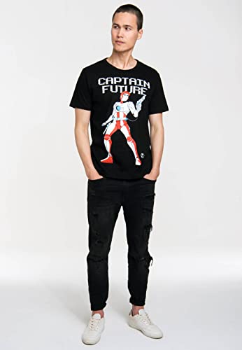 Logoshirt - Captain Future T-Shirt Uomo - Capitan