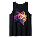 Photo Gallery colorful splash art fox wildlife amante degli animali canotta Photo Gallery colorful splash art fox wildlife amante degli animali canotta