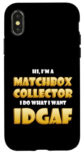 Match Box Collector IDGAF Meme For Match Collections �X�}�z�P�[�X iPhone X/XS �p