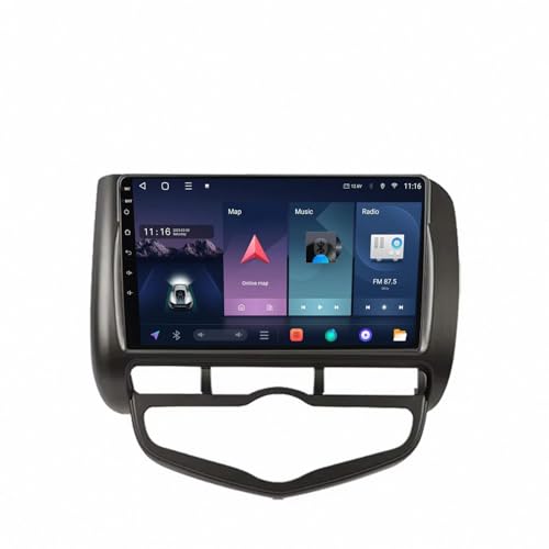 GPS pour camping pour Honda LHD Jazz City navigateur haut de gamme 4 Nuclear 2G+32G