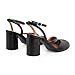 perixir Black Tabi Shoes Heeled Sandals With Block Heel Elegant Closed Split Toe Slingback Heels With Ankle Strap Retro Strappy 3.27-inch High Heel For Office Dance Evening Size 9.5