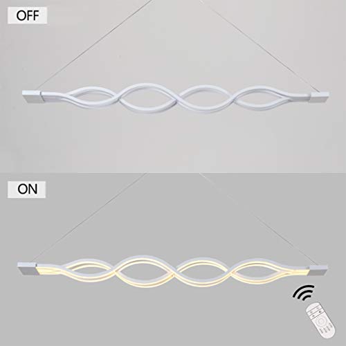 Lámpara colgante LED de 60W y 100cm para el techo del comedor 8