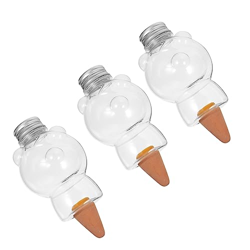 OFFSCH 3pcs Automatic Watering System for Plants Self Watering Plant Stakes Bear Shape Use