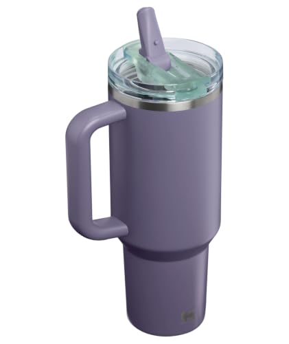 Image of STANLEY Quencher ProTour Flip Straw Tumbler with Leakproof Lid 40 oz | Built-in Straw and Handle | Cup Holder Compatible for Travel | insulated Stainless Steel Cup | BPA-Free | Purple Umbra