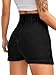 Floerns Women's Casual Split Hem High Waist Denim Skorts Skirt Shorts Black M