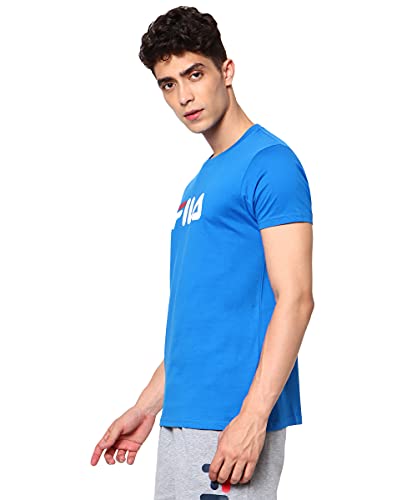 Image of FILA Men's Solid Regular Fit T-Shirt