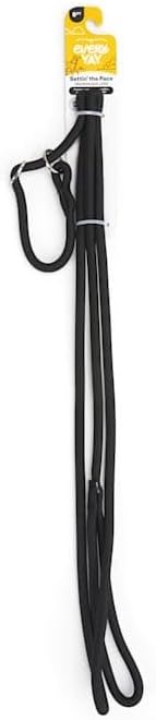EveryYay by Petco Settin' the Pace Training Rope Slip Leash for Dogs Black 6-ft Long 5/16-in Wide