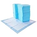 Amazon Basics Leakproof, 5-Layer, Scented Dog Pee Pads for Potty Training, 55.9 x 55.9 cm, Pack of 1, Regular (100 Count), Blue
