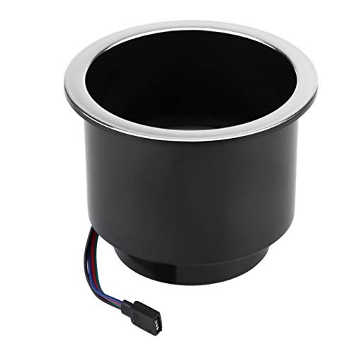 Portavasos LED con luz RGB y control remoto miniatura 5