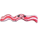 Creator's Cove Bacon Strip Pillow Kawaii Realistic Food Shaped Plush, Gift for Foodie Friends Chef Baker Farmhouse Home Decor Throw Pillow (M - 19.70")