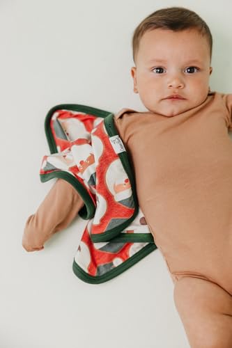 Image of Copper Pearl 3-Layer Knit Security Blanket Set Sized 16 inch x 16 inch 'Claus' (Pack of 2)