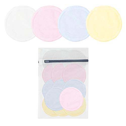 Preisvergleich Produktbild 12x Abschminkpads Waschbare / Mit Wäschenetz / Beseitigung von Make Up / Kosmetikpads / Aus 100% Baumwolle / Wiederverwendbare Abschminktücher in Premiumqualität von Tillmann's Deutschland