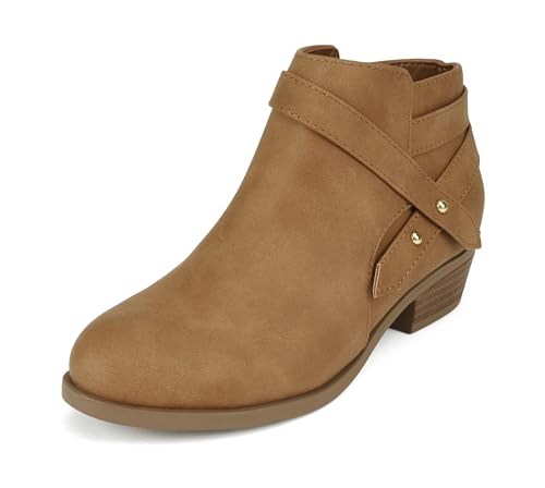 Soda SWEETEN-2 ~ Little Kids/Girls/Childrens Fashion Closed Toe Multi Strap Ankle Bootie Block Heel2