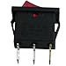 JJHXSM 8PCS 15x21KCD1-101 Boat Type Switch 3 Terminals 2 Positions Red Light Copper Feet 250V AC 6A/1500W for Home Appliances and Industrial Equipment