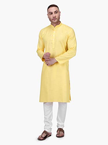 Image of Rajubhai Hargovindas Men's Premium Cotton Solid Kurta