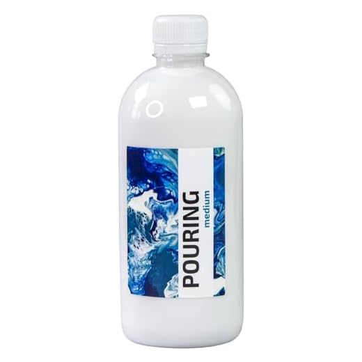 Krevo Art Acrílico Pouring Medium - Líquido brillante para pintura acrílica (500 ml)