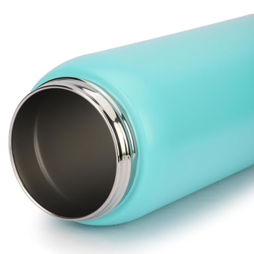 Image of FreeSip Gym Water Bottle with Straw & Chug Lid - Leak Proof Push Button Opening, BPA Free, Large Capacity Sports Bottle with Carry Handle (Light Green, 960 ML)