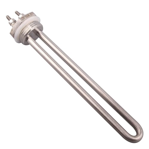 Elemento calefactor de 12v CC, resistencia Solar en forma de U DN25, elemento calefactor de inmersión eléctrico, calentador Tubular de caldera de 100w, 150w y 200w, 1 ud.(Heater only,200w)