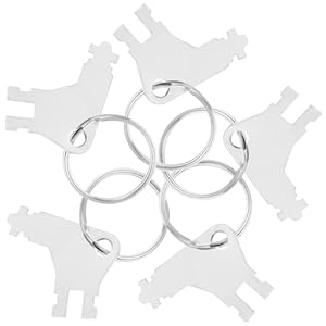 Veemoon 5er-Set Spenderschlüssel für Toilettenpapierspender