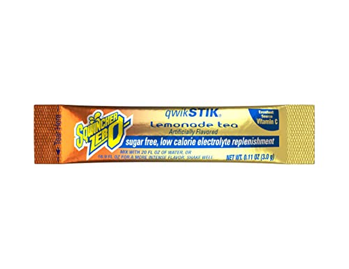 Image of Sqwincher Zero Sugar Lemonade Tea Qwik Stiks (Pack of 50) and Sqwincher Sqweeze Electrolyte Freezer Pops Variety Pack (50 Total)