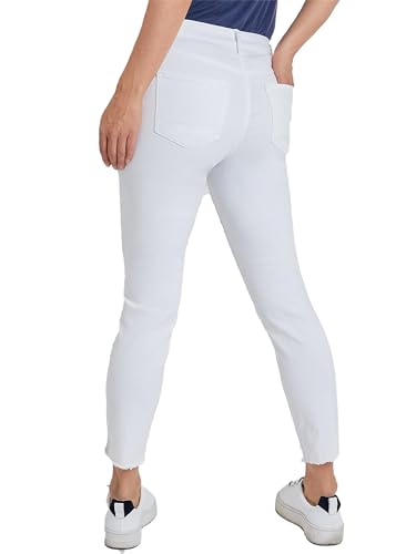 Royalty by YMI Royalty for Me Women's High Rise Skinny Ankle Jean with Double Frayed Hem Sustainable3