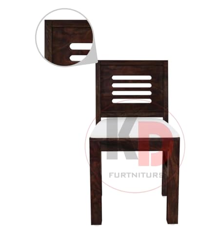 Image of Sheesham Wood Dining Table 4 Seater || 4 Seater Dining Table with Chair || Dining Room Set || Dining Table Set || Wooden Dining Table 4 Seater || 4 Seater, Walnut