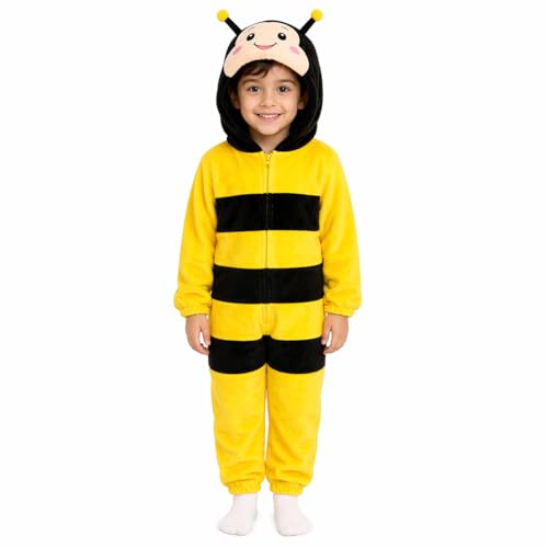 Image of Raj Costume Animal Fancy Dress Costume for Boys & Girls | Hooded Full Body Wildlife Zoo Animal Jumpsuit | Soft Costume for School Function, Fancy Dress, Halloween, Birthday, Cosplay & Role Play
