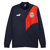 PUMA Chivas Guadalajara FTBLCULTURE+ Track Jacket 24 (US, Alpha, Small, Regular, Regular, Navy-Red)