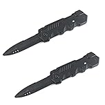 BEHAHAI Plastic Retractable Dagger 2pcs Disappearing Dagger Toy Fake Prop Trick Prank Gift Fake Plastic Blade Magic Tricks Props for Adults Halloween Fool Day Party